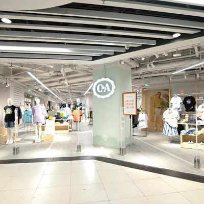 C&A 服装连锁店——专卖店设计零售空间设计  1000㎡